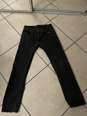 Levi's 511 Slim Fit Jeans Mens 31x32 Black Denim Waterless Casual 