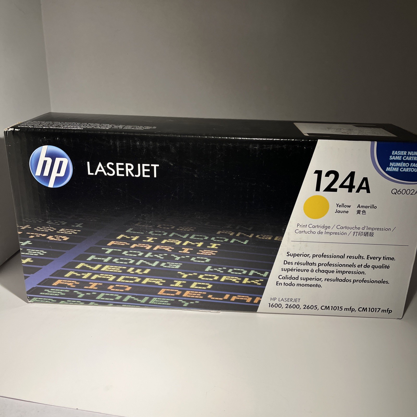 HP 124A Yellow Original LaserJet Toner Cartridge Genuine OEM Printer Supply
