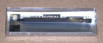 STAEDTLER 925 77-05S HEXAGONAL MECHANICAL PENCIL, BLACK 0.5mm