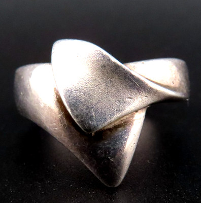 Eleganter 925 Sterlingsilber Ring asymmetrisch Franz Breuning Modernist Luxury