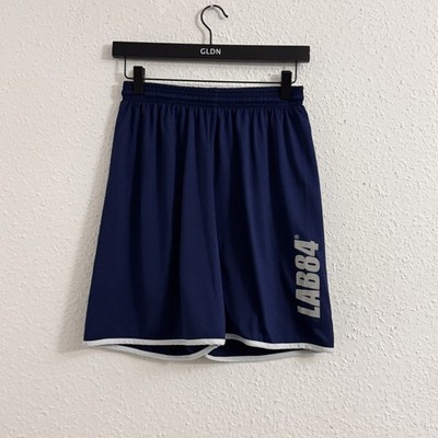 LAB84 Navy Blue Medium Athletic Shorts with White Accents 2480