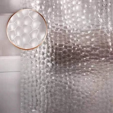 Shower Curtain Liner 8G EVA Thick Shower Curtain with Heavy Duty 3 Bottom Magnet
