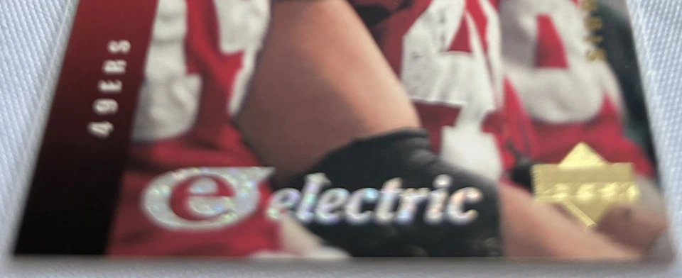 1994 Upper Deck Football Tom Rathman San Francisco 49ers Electric Silver #85 - Image 2 of 3