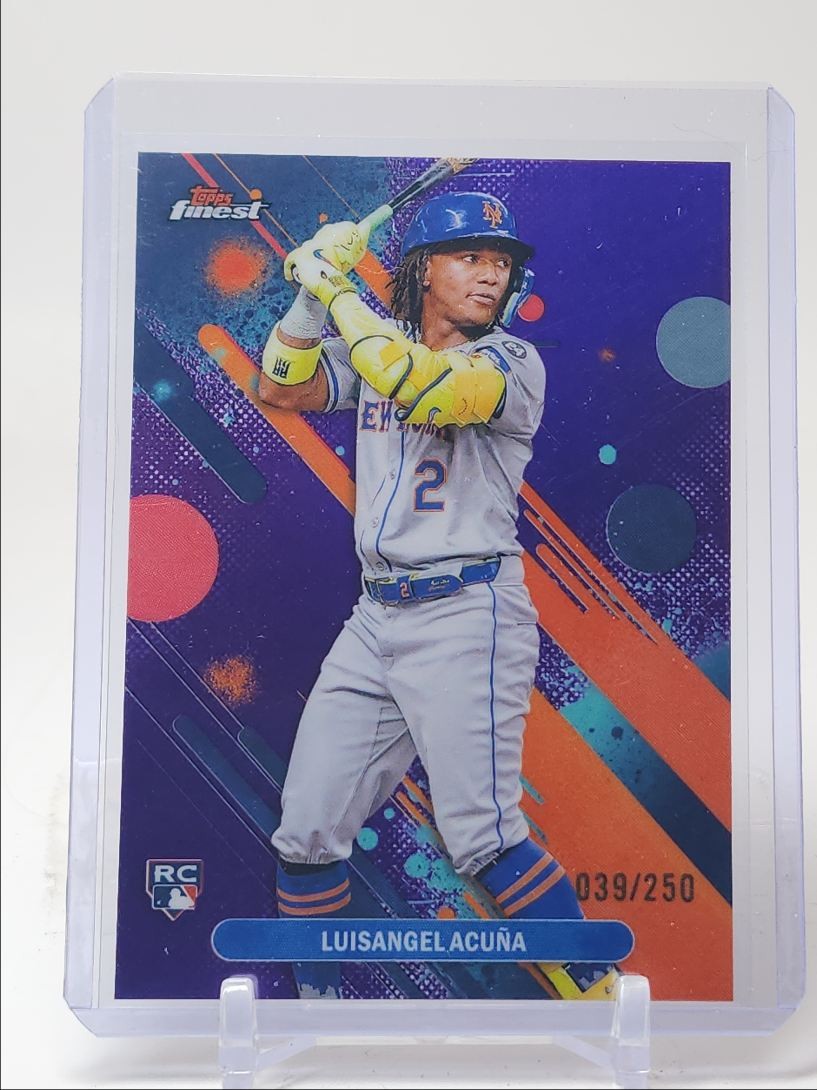 LUISANGEL ACUNA 2025 TOPPS FINEST COMMON ROOKIE PURPLE RC /250 Q5130