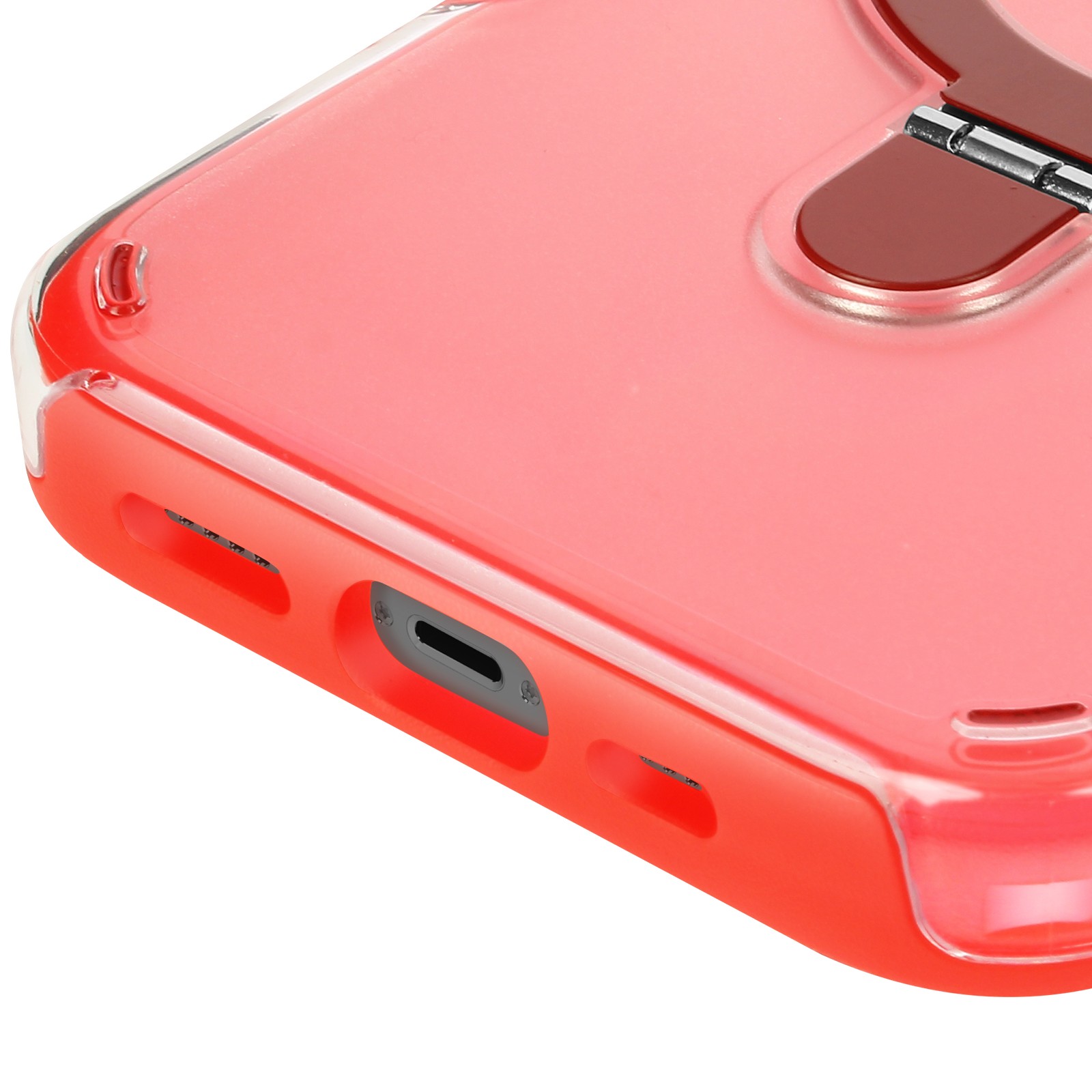 Coque iPhone 13 Pro Max antichoc rouge pour visionner vos vidéos - 2