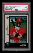 1998 Bowman Chrome Refractor: #181 Jimmy Rollins PSA 9 MINT