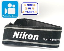      Unused  Nikon Professional Strap 60mm 6cm Black White Gray From JAPAN