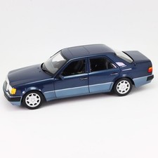 Norev 1/18 Mercedes Benz 500 E W124 1990 Blue Metallic Model Car Minicar Road Mi