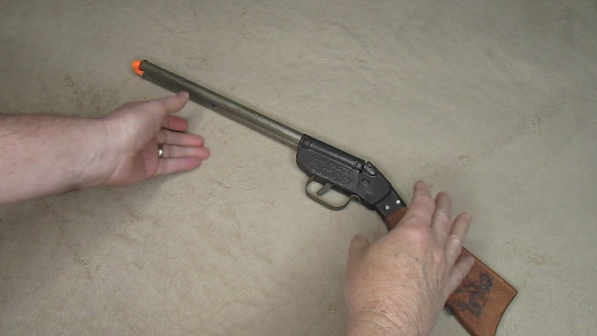 Vintage 1950's Western Scout Carbine Toy Gun Master Double Barrel