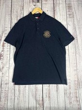 Tommy Hilfiger Polo Shirt Men  s Size XL Navy Blue Embroidered Logo Short Sleeve