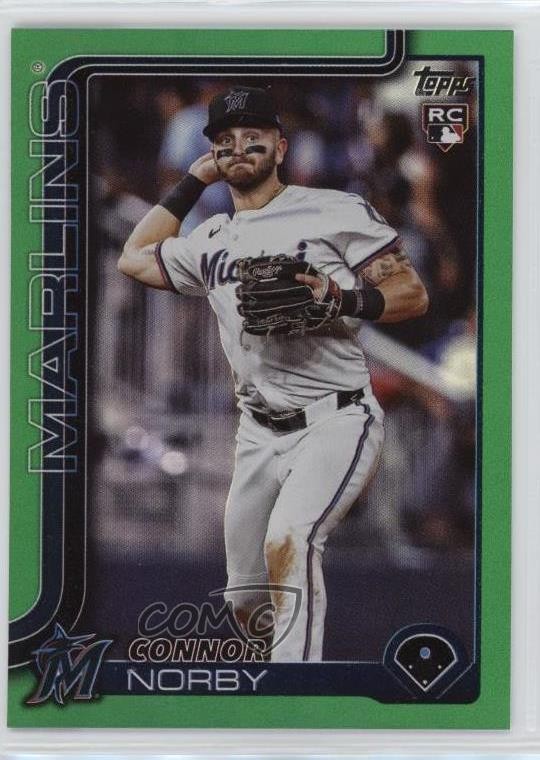 2025 Topps Series 1 Green Rainbow 11/99 Connor Norby #132 1ih4