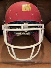 Schutt AiR XP Pro Medium Football Helmet (Flat Red W/ White Face Mask)