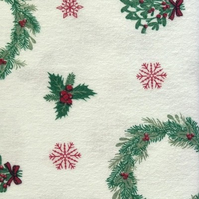 Martha Stewart Winter Woderland Flannel Sheet Set, Christmas Full Bed Sheets