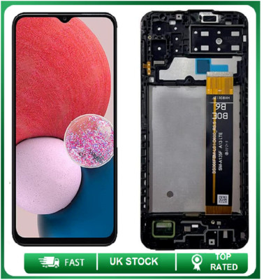 Für Samsung Galaxy A13 4G SM-A135 LCD Touchscreen Display mit Rahmen Schwarz