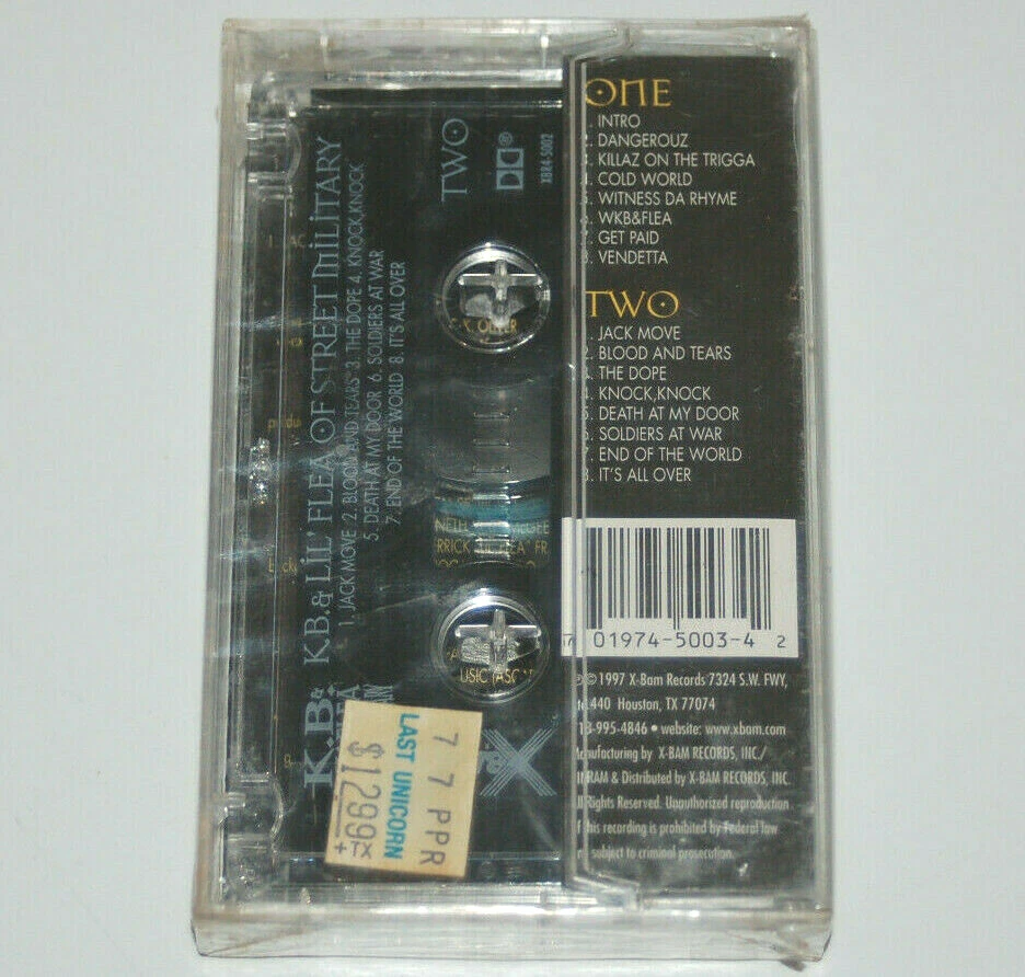 SEALED K B Lil Flea Frightening Portrait cassette tape H Town Hip Hop gangsta - Image 2 of 4