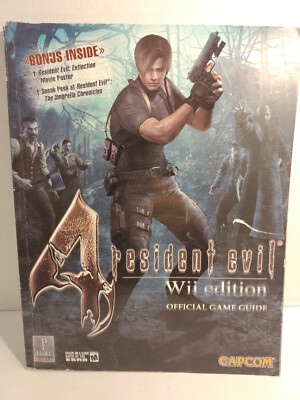 Resident Evil 4 Wii Edition Prima Official Strategy Guide Capcom No Poster