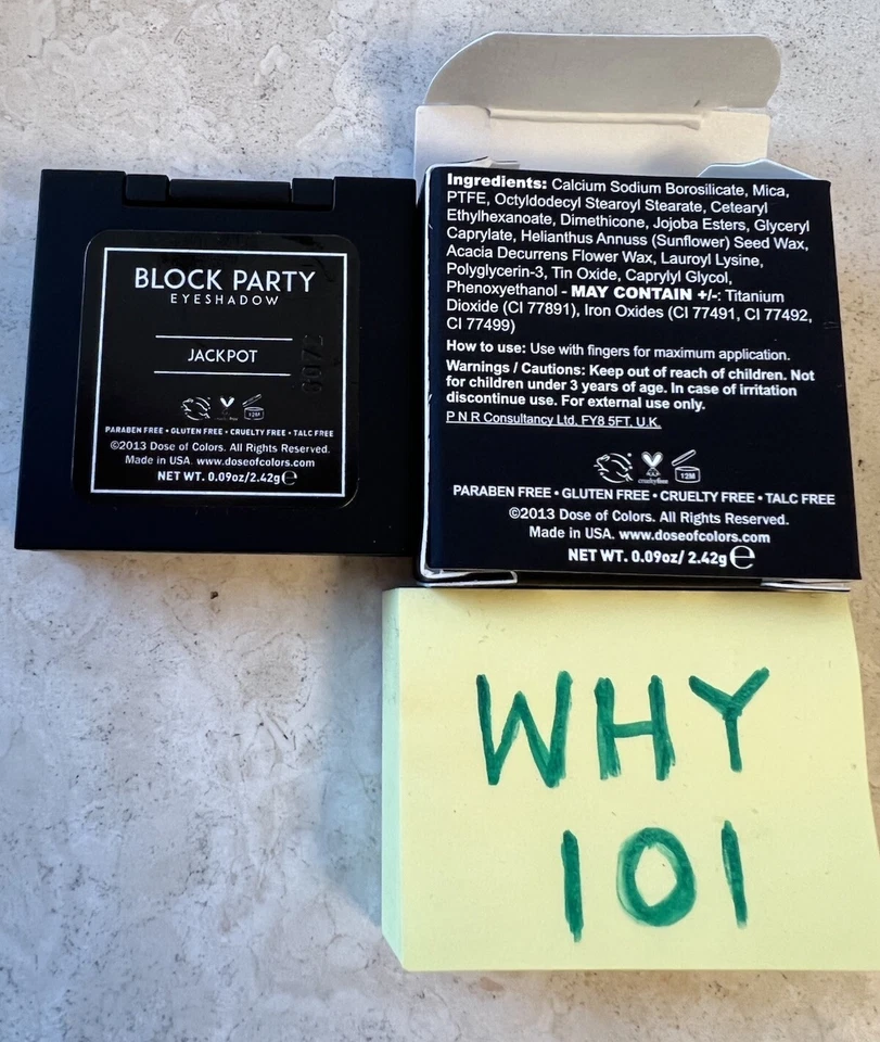 Dose Of Colors Block Party Single Eye Shadow in JACKPOT Full Size; SEALED $20 - Image 4 of 4