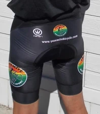 Yosemite Bicycle padded lycra / nylon cycling shorts