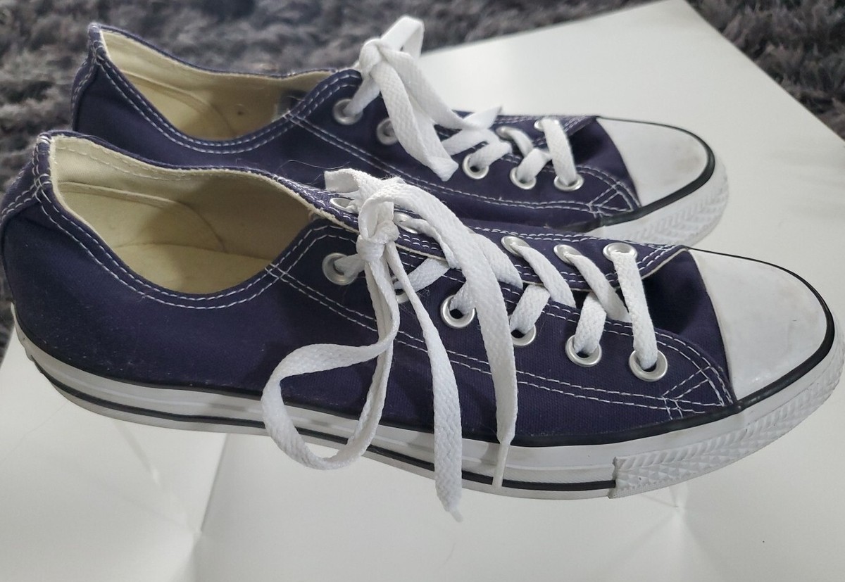 Converse All Star Size Women 9 Men 7 Blue/Purple Low Top Athletic