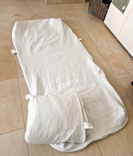 2 x Matratzenbezug Ersatzbezug Matratzenschoner versteppt B 80 x L 200 x H 25 cm - Bild 5 von 9