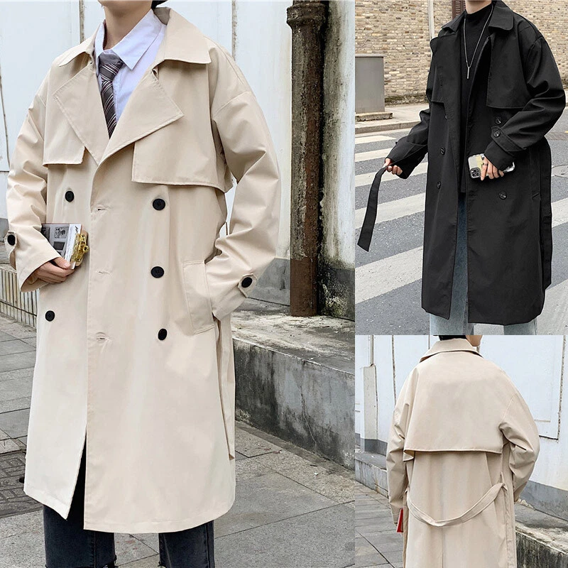 DOUBLE BREASTED BUTTON FRONT TRENCH WITH BELT