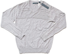 Perry Ellis New Mens Sweater Soft Knit V Neck Heather Gray XL 79.50
