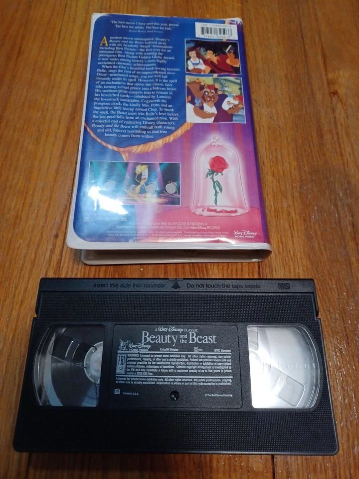 Walt Disney's Classic The Beauty And The Beast VHS Black Diamond Edition - Image 3 of 4