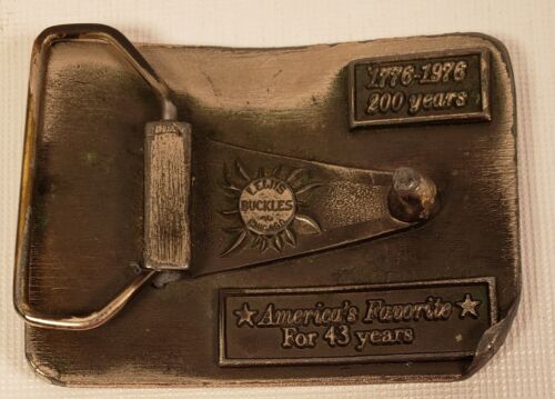 Vintage Belt Buckle Miracle Whip Kraft Lewis Buckles Chicago A80 - Picture 3 of 4