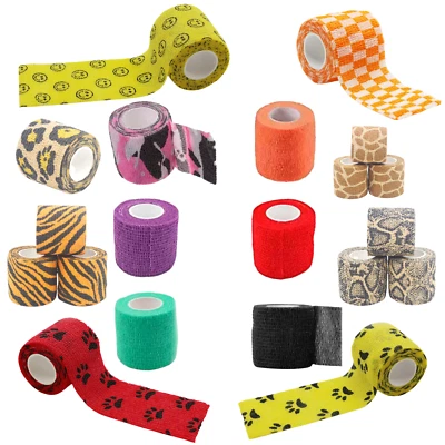 BRAND NO NAME Tattoo Elastic Bandage 4.5 METRE Tube Self-adhesive Grip Cover Wrap Tape 6pcs UK