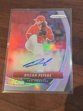 2020 Panini Prizm Game Ball Graphs Silver Prizm Auto Dillon Peters
