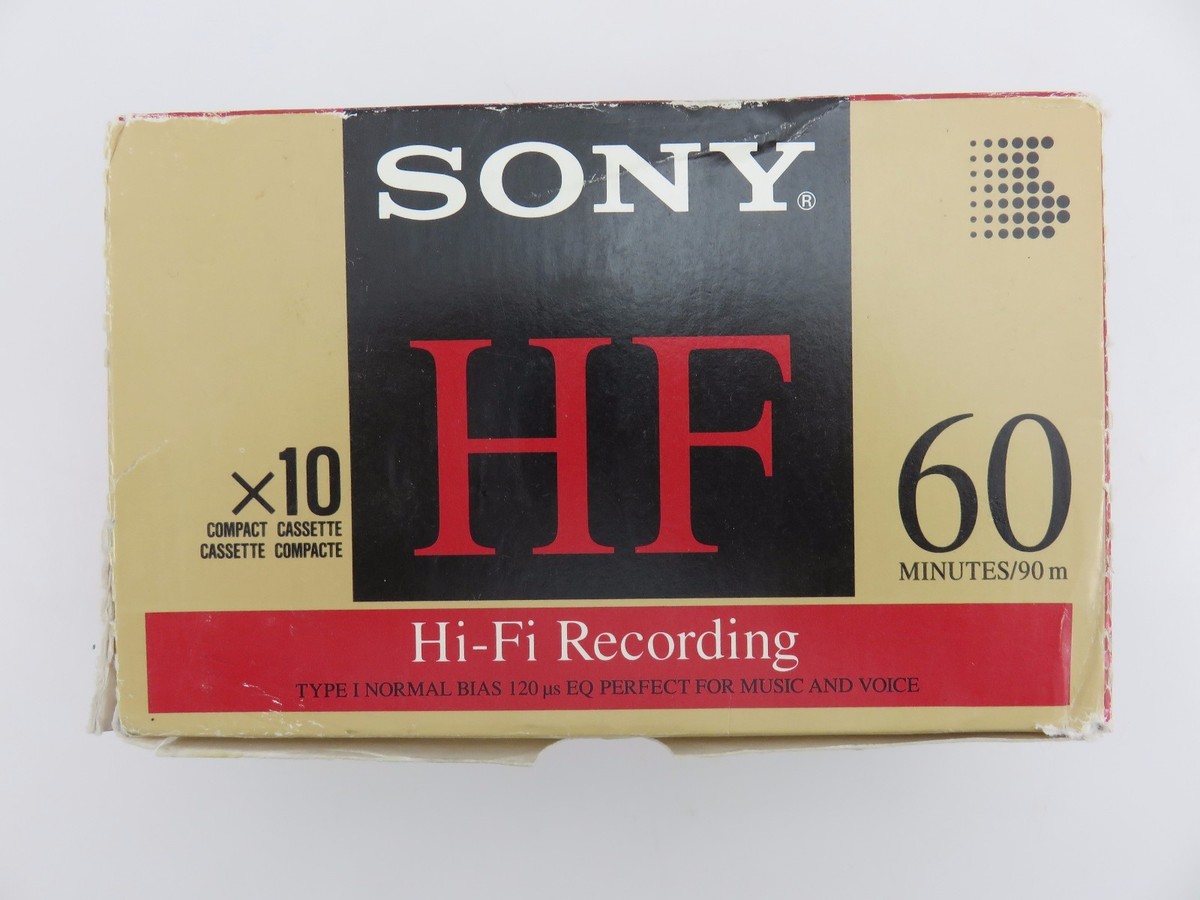 Sony C-60HF 60 Minute Type I Normal Bias Blank Recording Cassette