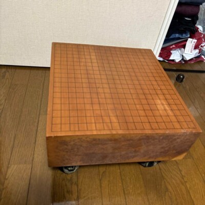 Japanese Go-Board Goban IGO Game W/ Legs Old Scratches Vintage Fedex Used