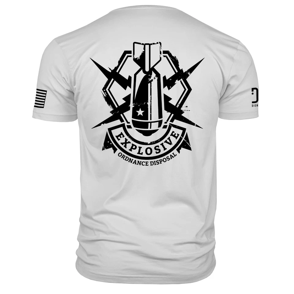 Camisa militar para hombre EOD Bomb Squad eliminación de artillería explosiva 100 % algodón camiseta Foto 3 de 4