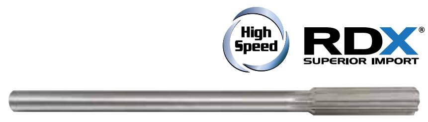 HHIP 11/16 High Speed Steel Straight Shank Chucking Reamer – 2-1/4” Flute, 9” Overall Length