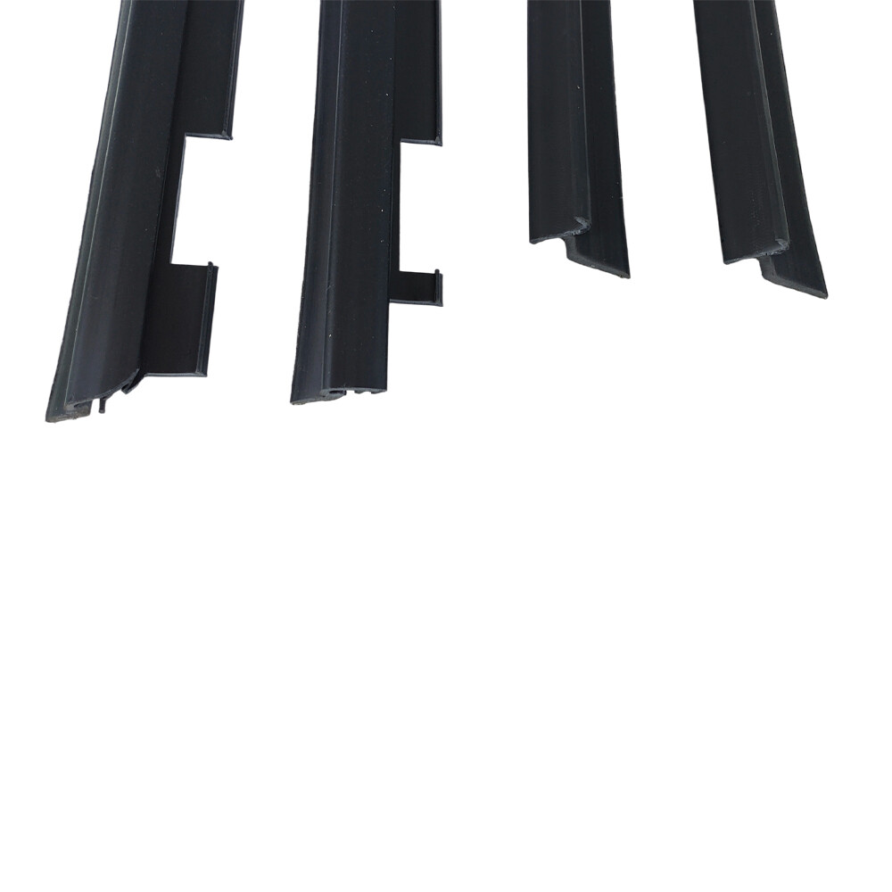 For Chevy Truck Inner & Outer Window Sweep Felt Seal Weatherstrip 4 Pc Kit Set