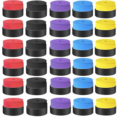 60PCS Tennis Racket Grip Tape Anti Slip Absorbent Badminton Pickleball Overgrip