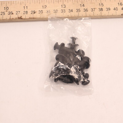 (10-Pk) ATV Fender Clips Plastic Black 8 MM