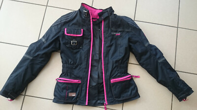 Vanucci Tifoso Jacke Motorrad Textil Protektoren Sommer/Winter 36/S schwarz NEU