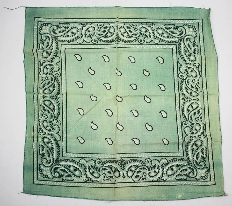 Винтажная группа из 3 платков/шарфов-бандан с узором пейсли безымянные производители No5 - Изображение 2 из 4