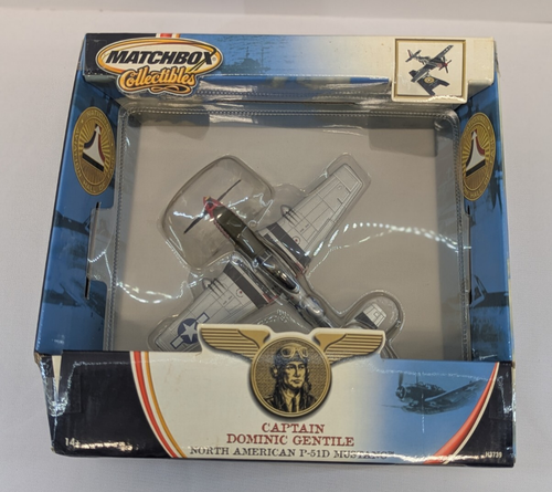 Matchbox Collectibles - Captain Dominic Gentile P-51D Mustang Airplane - New