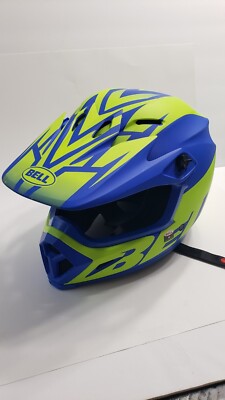 Bell MX-9 MIPS Helmet Blue & Green Dirt Bike Off Road Motocross ATV DOT ECE M