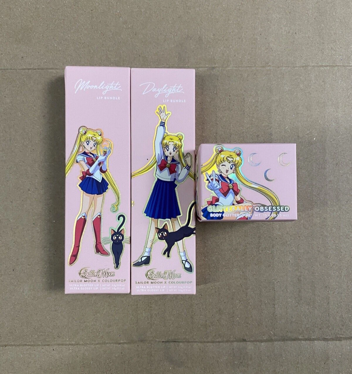 Sailor Moon x Colourpop Glitter Lip Kit Bundle