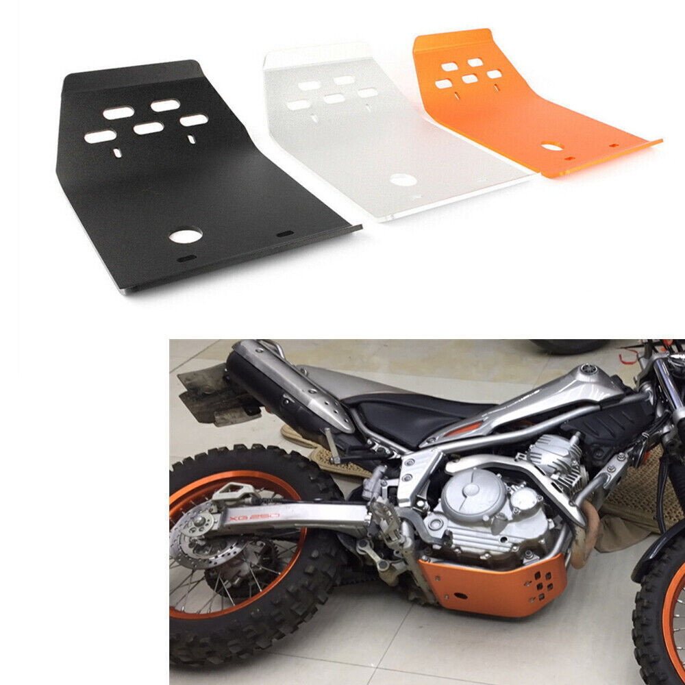 Silver Engine Guard Cover Skid Plate For Yamaha Serow XT250 Tricker