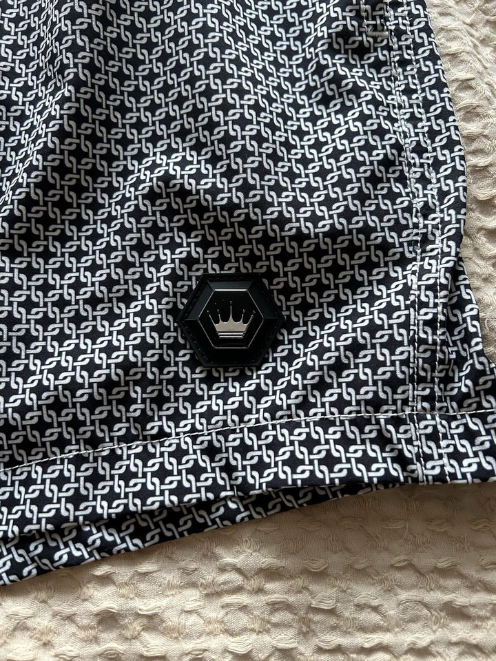 Bermuda de natação masculina Bertigo, adulta média, multicolorida - Imagem 2 de 4