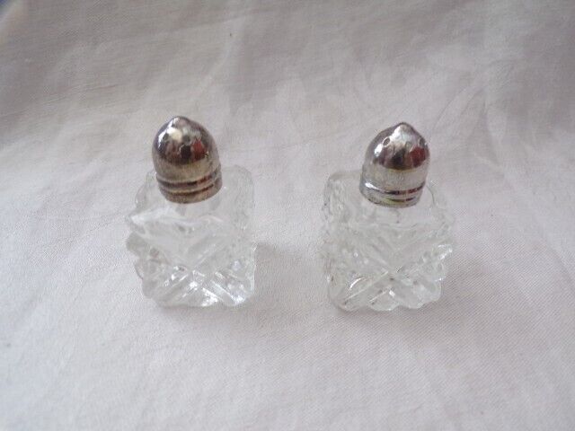 Vintage 50's Japan Cut Crystal S&P Shakers w/Metal Caps | eBay Vintage 50's Japan Cut Crystal S&P Shakers w/Metal Caps | eBay