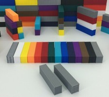 NEW 2 40' Shipping Containers - N Scale 1:160 - GRAY - ALL COLORS AVAILABLE 