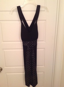 black dress with silver accents