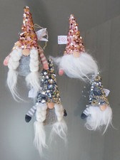 süße Wichtel z. Aufhängen, Weihnachten, 4 Modelle grau, rosa, ca. 15 cm