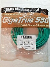 15 Ft - 4.5m Cat6 Patch Cable, 550MHz, Booted, Color Green