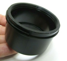 55.5mm OD Plastic Lens Hood Shade unknown brand Threaded on end and twist other